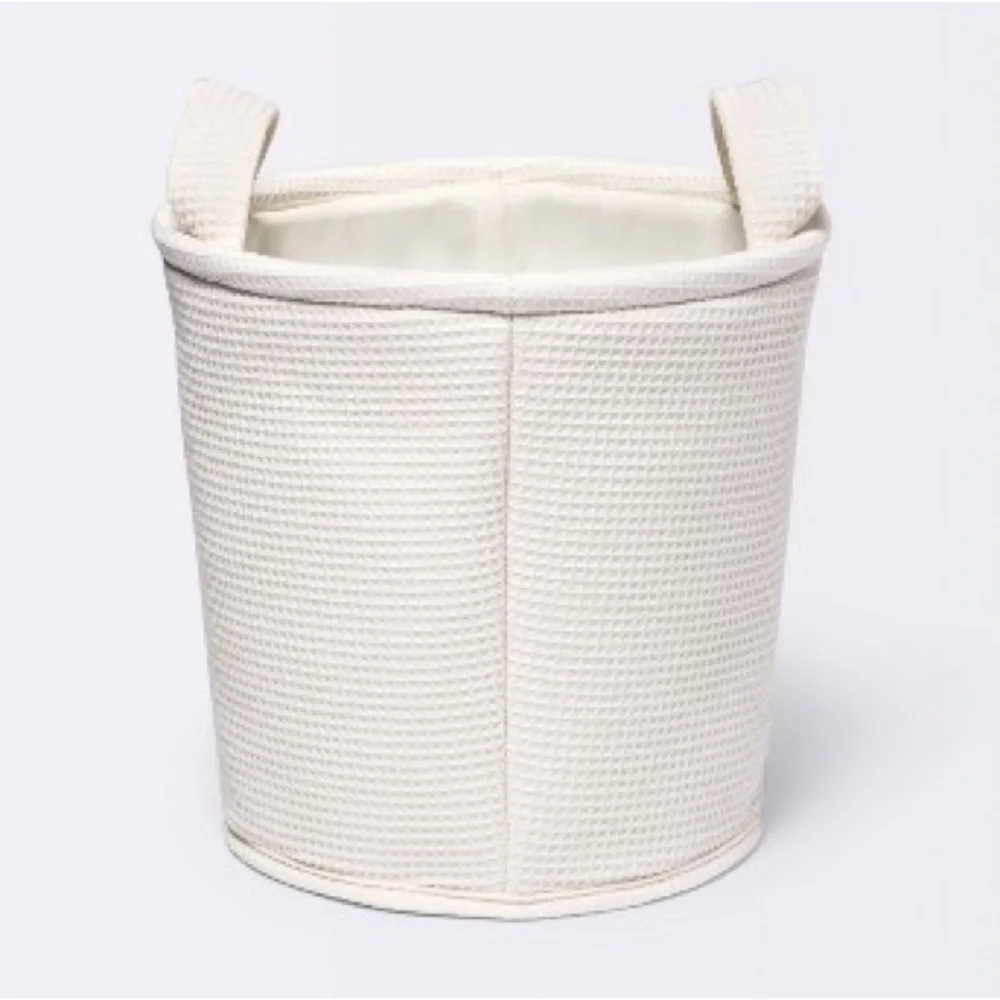 NEW Pillowfort Waffle Storage Basket Cream, Large